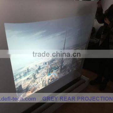Transparent rear adhesive projection screen film,rear screen film semi projection screen fabric