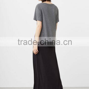 Latest Fashion Long Skirts for Women Simply Design Black Flowy Long Skirt