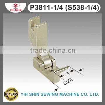 Industrial Sewing Machine Parts Sewing Accessories Hemmimg & Folding Feet Single Needle P3811-1/4 (S538-1/4) Presser Feet