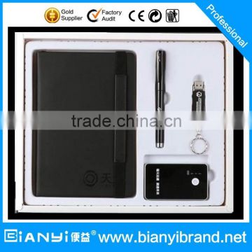 Notebook business with USB flash driver gift set,items new products 2015 hot sales