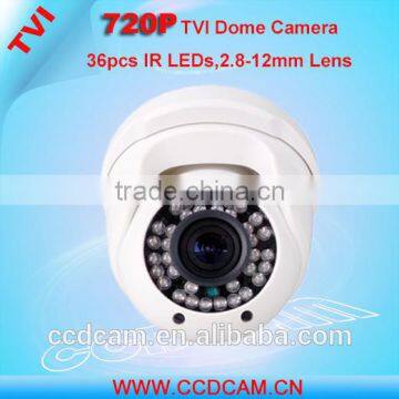 Megapixel 720P HD CCTV TVI Camera 2.8-12mm Varifocal Lens Zoom and Focus Digital IR Night Vision Camera