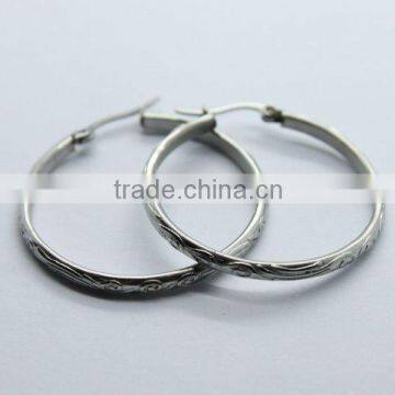 Fashion Newest women round hoop earrings with balls