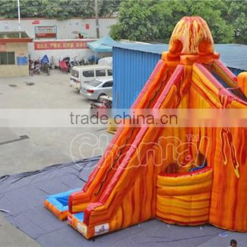 volcano inflatable water slide, curved inflatable water slide for kids and adults                        
                                                                                Supplier's Choice