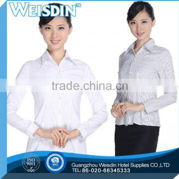 business shirts viscose/cotton stripes custom sleeveless bike shirt for women