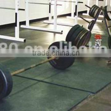 Heavy duty rubber mats for barbells or treadmills, antislipping, reducing vibration and sound