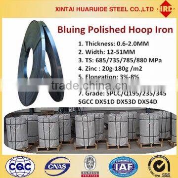 HUA RUIDE China Factory-Bluing Packing Steel Strips-Blue Tempered Steel Coils