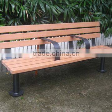 Outdoor bench for park environmental plastic wood bench