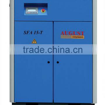 SFA15-TA 15KW/20HP 7 BAR AUGUST variable frequency air cooled screw air compressor 3 phase inverter