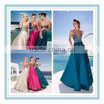 Gorgeous sexy womens party dress sweetheart neckline crystal evening dress evening gown (YASA-823)