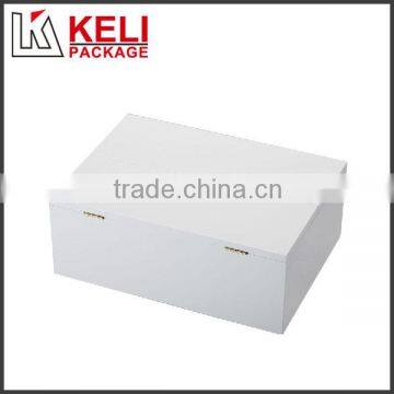 High quality 2 bottles wooden wine box with 2 open door