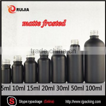 5ml 10ml 50ml 60ml 100ml 120ml 15ml 30ml matte frost black glass dropper bottles                        
                                                                                Supplier's Choice