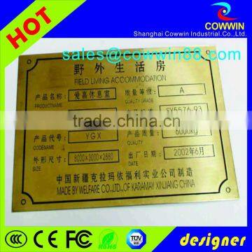 Good quality custom branded zinc alloy metal label for cheap