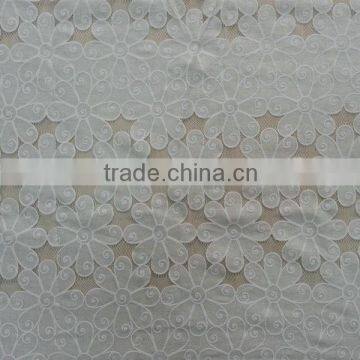 YH005# Lace Fabric for Wedding Dress /Burning Flower Lace Fabric /TC Material Lace Fabric photo-2