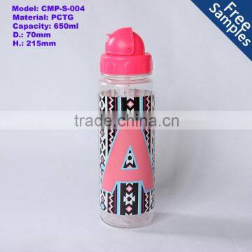 650ML Plastic Reusable Water Bottle Sport Water Bottle With Factory Price