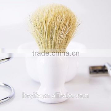 2016 New Arrival Hog Hair Shaving Brush Set With Shaver