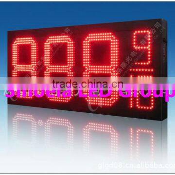 waterproof cabinet and RF remote control waterproof outdoor asram led gas price sign UL