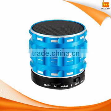 3W powered sound speaker price, Factory sale round metal mini bluetooth speaker