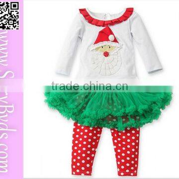 two pieces long sleeve beautiful christmas dresses for girls