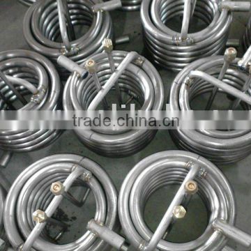 titanium coaxial heat exchanger for vessel air conditioner