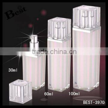 30ml 60ml 100ml small flat white decorative lotion bottles