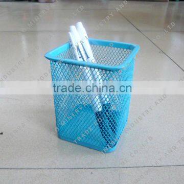 Office Blue Mesh Pen Holder