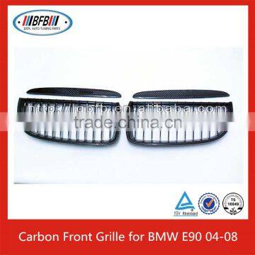 Euro Style Replacement Carbon Black Front Grille For BMW E90 04-08 Pre-facelift 3 Series photo-2