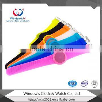 led silicone touch screen bracelet watch candy color