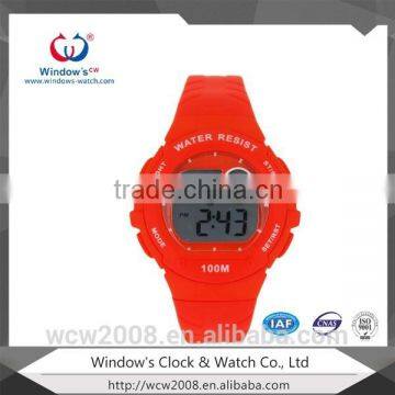 light red case LCD digital watches