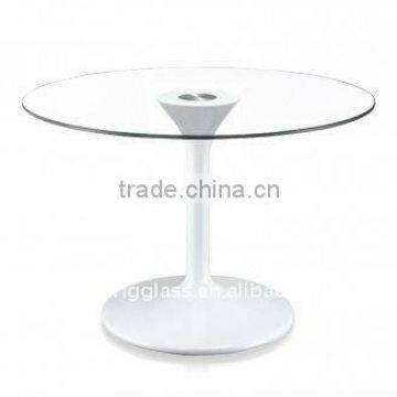 Eco-friendly diameter 35cm Round Tempered Glass for Coffe Table