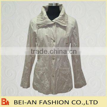fashion women jacket in memory fabric