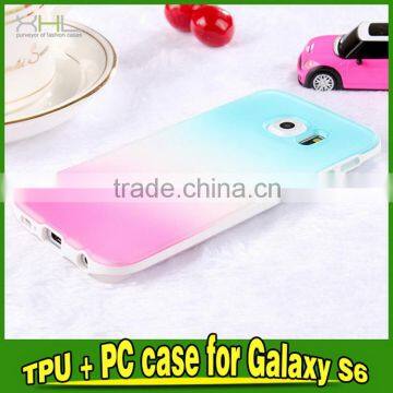 New best selling tpu pc combo case for samsung s6 edge