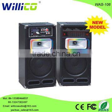 Fashional design 2.0 amplifier dj bass sound speaker box WAS-106