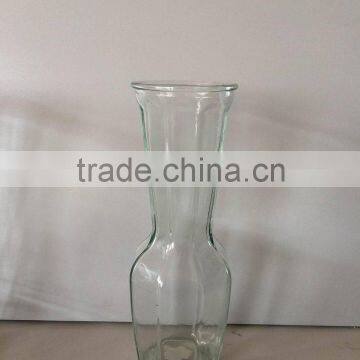 HOUSEHOLD GLASS VASE D7.7 X H 22.6