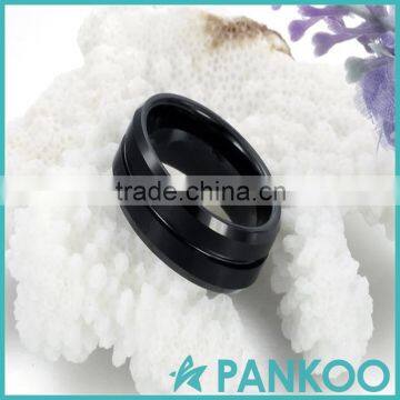 Hot Sale Wholesale Rings for Men Jewelry Trendy Black Tungsten Ring photo-4