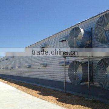 professional steel structure poultry shed used in chicken farm