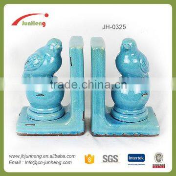 glazed bird ceramic holy book stand, free standing book stand