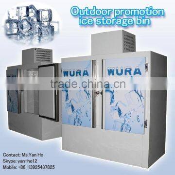 Outdoor promotion ice storage bin