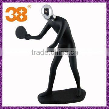 desktop decoration play table tennis black man samll for gift Import environmental protection resin indoor sculptures sydney