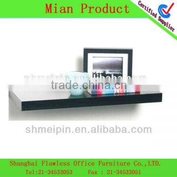 Black Wall Shelf/wooden wall shelf design sales in supermarket