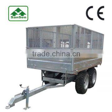 Hot Dip Galvanized Farm Dump Trailer with CE hot sell
