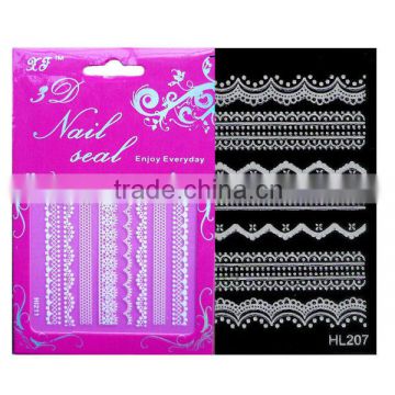 nails lace stickers