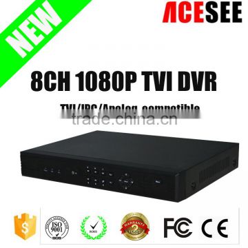 New products ACESEE 8 channel two way audio cloud support hikvision hd tvi dvr