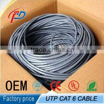 GREY PLENUM CABLE CAT6 Bare Copper CMP UL Certificate 1000ftble 550MHZ photo-3