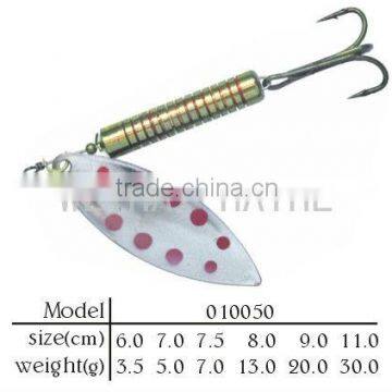 Spinner bait metal lure