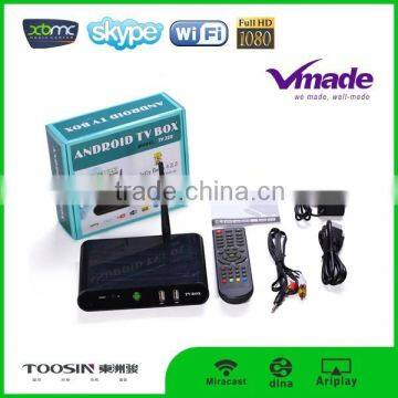 2015 best selling tv box android media player xbmc dvb s2 android tv box