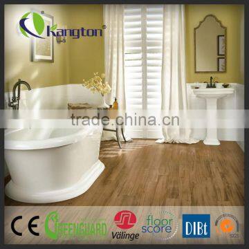 Top Level interlocking wood grain luxury Vinyl Flooring for bathroom