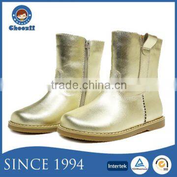 Choozii 2016 Classic Golden Glittering Children Boots with Side Zip