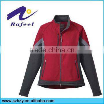 softshell waterproof jackets with double end zipper