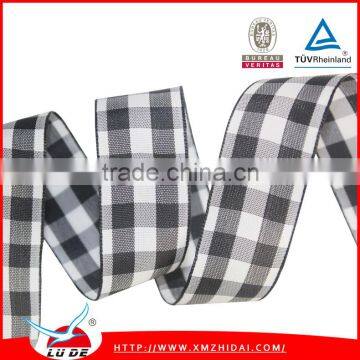 Factory Self-supporting Tarton Ribbon/plaid Ribbon photo-6