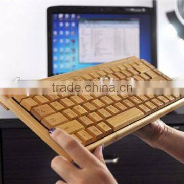 Bamboo & Wood Mechanical Usb Wireless Keyboard photo-2